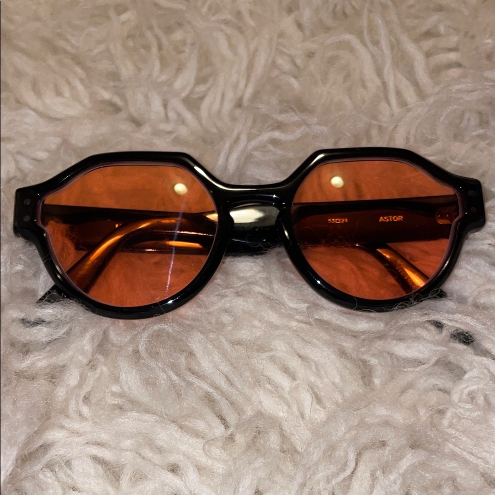 KREWE Astor Sunglasses with Custom Red Lenses